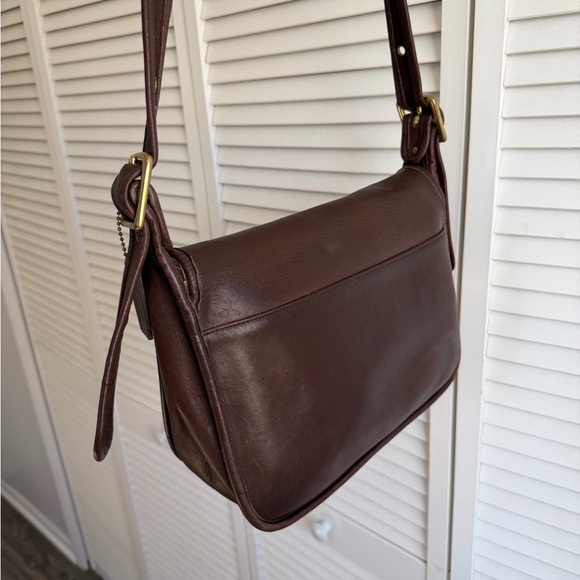 Vintage Coach Patricia Legacy Shoulder Bag Brown Flap 9951 - Picture 5 of 12